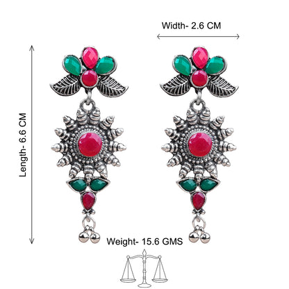 FloraSun dangler earrings (Multicolored)
