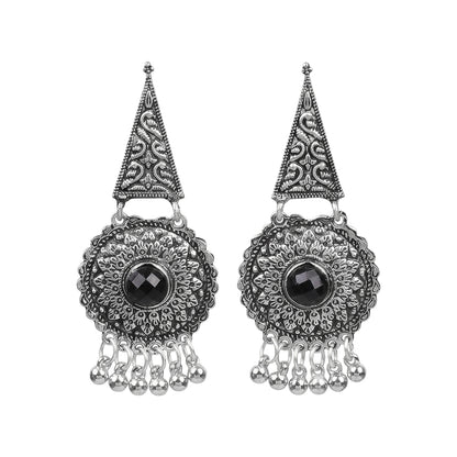 Shine Fine Dangler Earrings (Black)