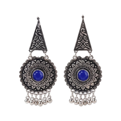 Shine Fine Dangler Earrings (Blue)