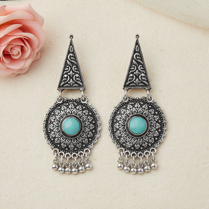 Shine Fine Dangler Earrings (Mint)