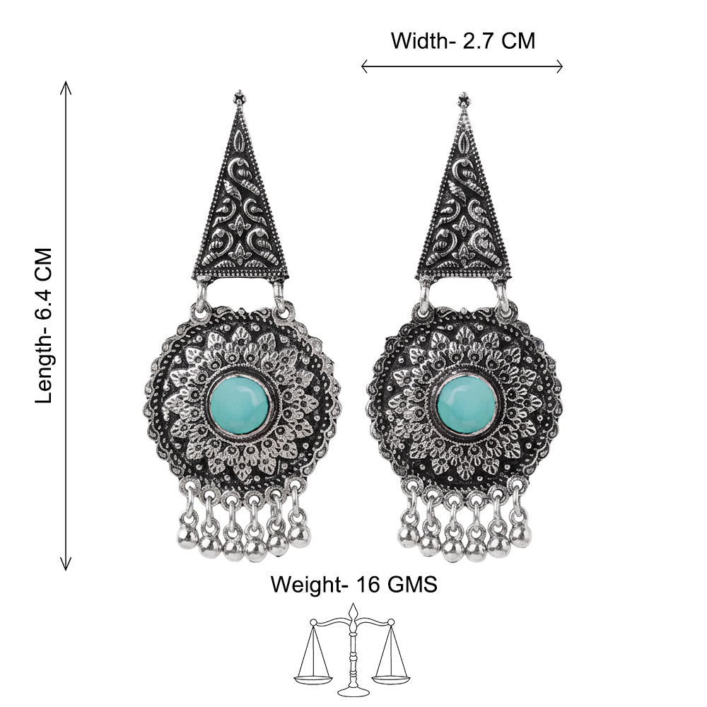 Shine Fine Dangler Earrings (Mint)