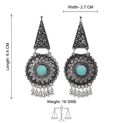 Shine Fine Dangler Earrings (Mint)