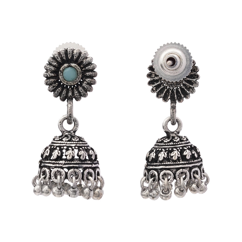 Garden gorgeousness Jhumki arrings (Mint)