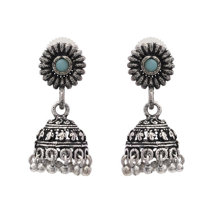 Garden gorgeousness Jhumki arrings (Mint)