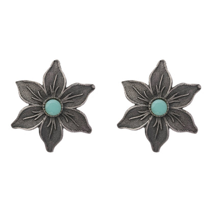 Minima-lily stud earrings (Mint)