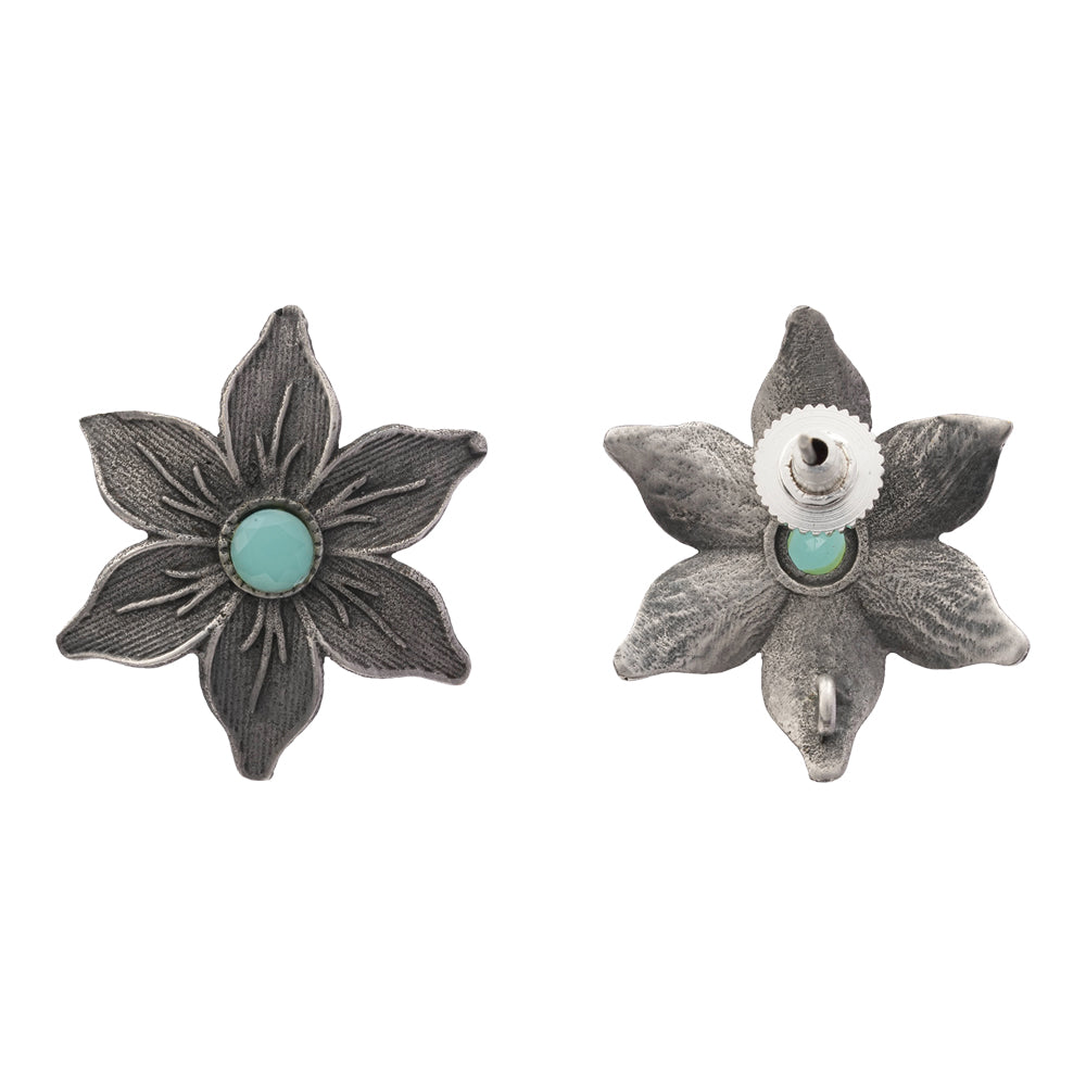 Minima-lily stud earrings (Mint)