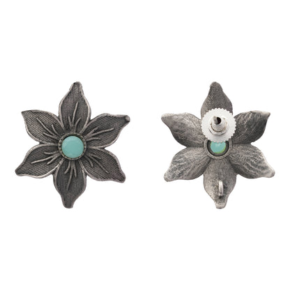 Minima-lily stud earrings (Mint)
