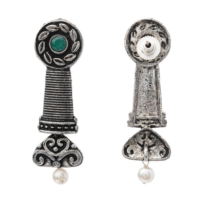 Shahi Trumpet stud earrings (Green)