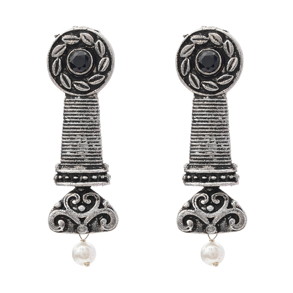 Shahi Trumpet stud earrings (Black)
