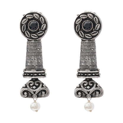 Shahi Trumpet stud earrings (Black)