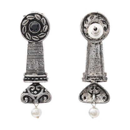 Shahi Trumpet stud earrings (Black)