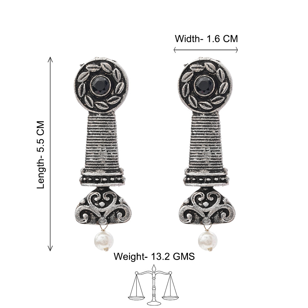 Shahi Trumpet stud earrings (Black)