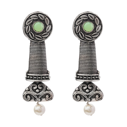 Shahi Trumpet stud earrings (Pista)