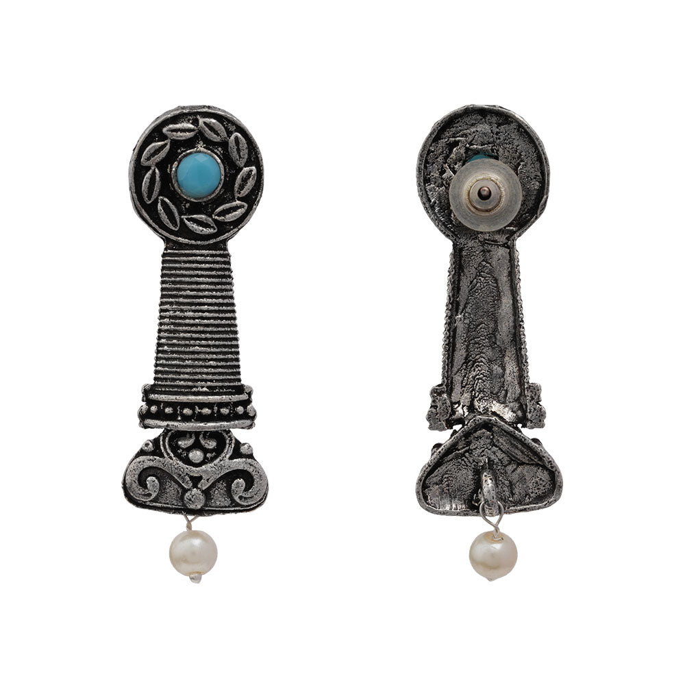 Shahi Trumpet stud earrings (Sky Blue)