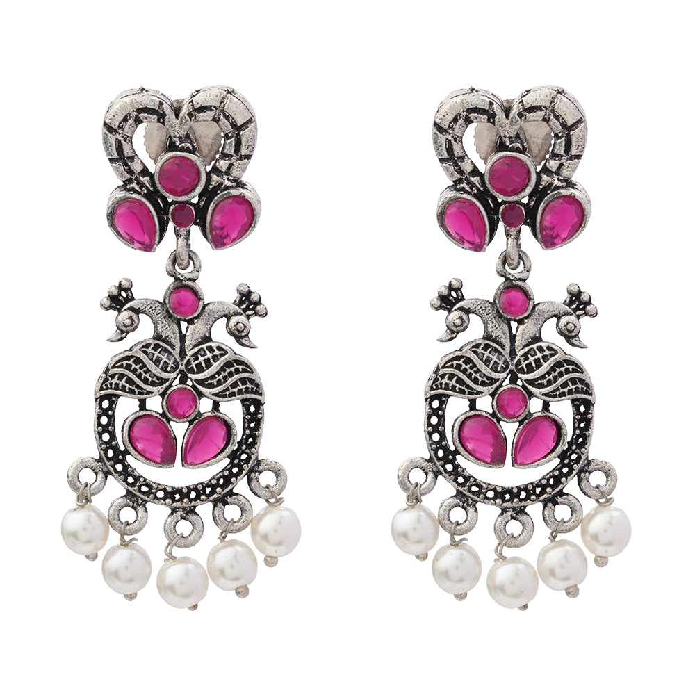 Neelkanth Dangler earrings (Red)