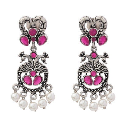 Neelkanth Dangler earrings (Red)