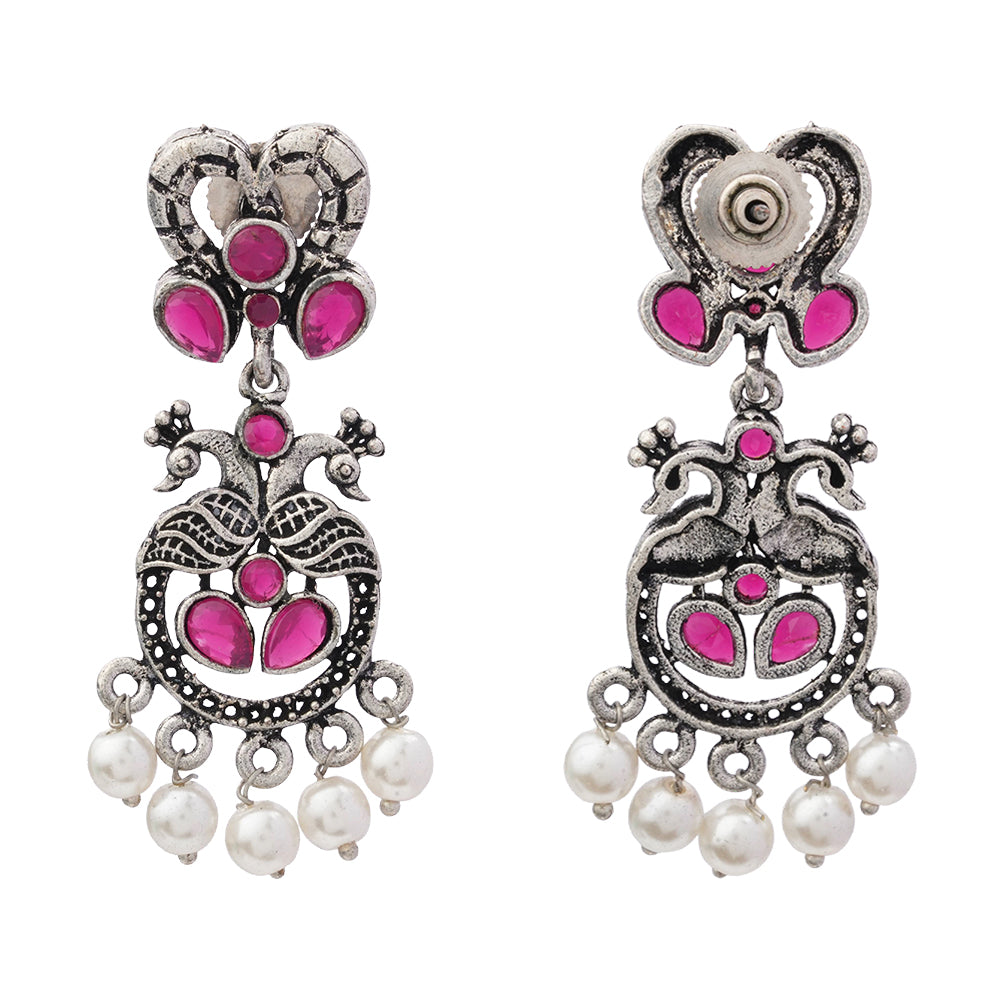 Neelkanth Dangler earrings (Red)