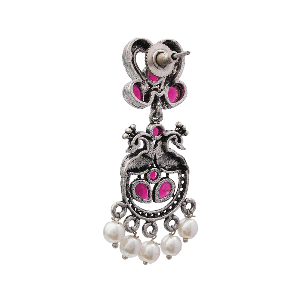 Neelkanth Dangler earrings (Red)