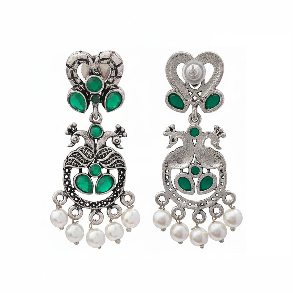 Neelkanth Dangler earrings (Green)
