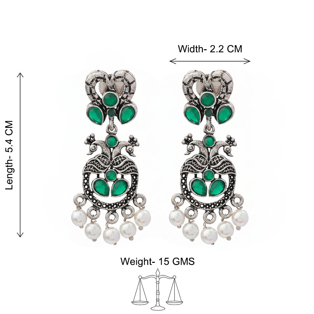 Neelkanth Dangler earrings (Green)