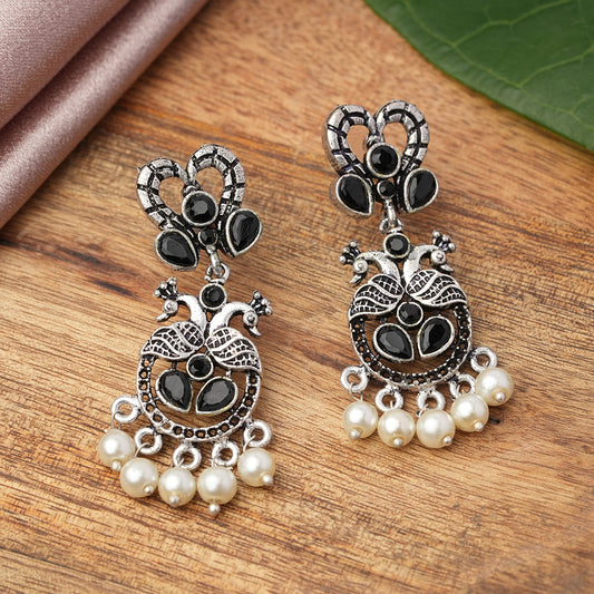 Neelkanth Dangler earrings (Black)