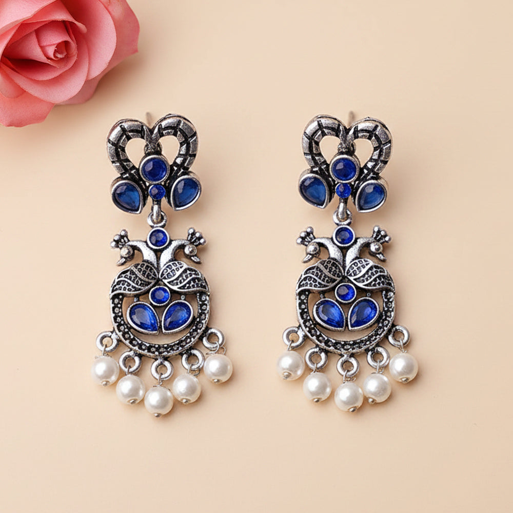 Neelkanth Dangler earrings (Blue)