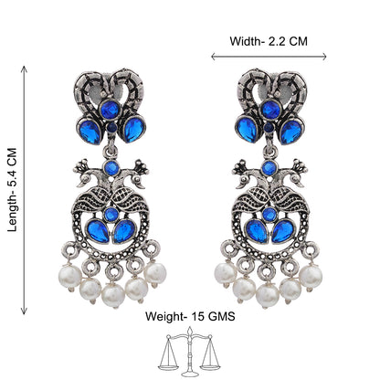 Neelkanth Dangler earrings (Blue)