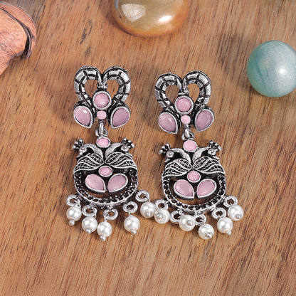 Neelkanth Dangler earrings (Baby Pink)