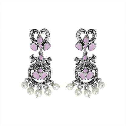 Neelkanth Dangler earrings (Baby Pink)