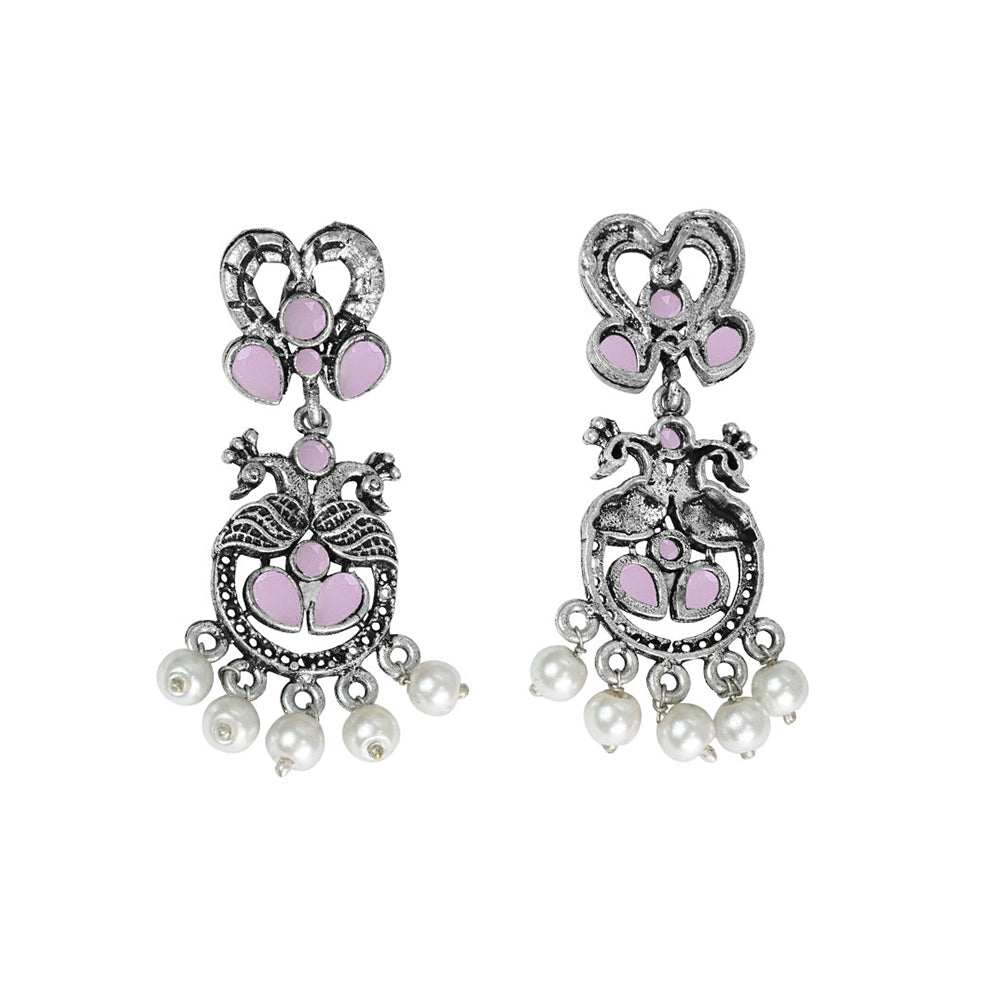 Neelkanth Dangler earrings (Baby Pink)