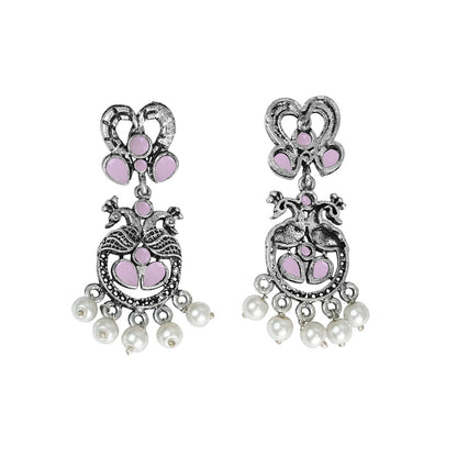 Neelkanth Dangler earrings (Baby Pink)