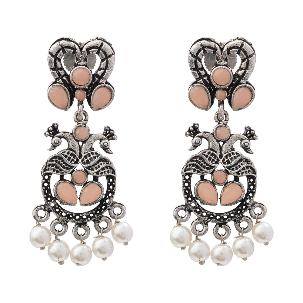 Neelkanth Dangler earrings (Light Orange)