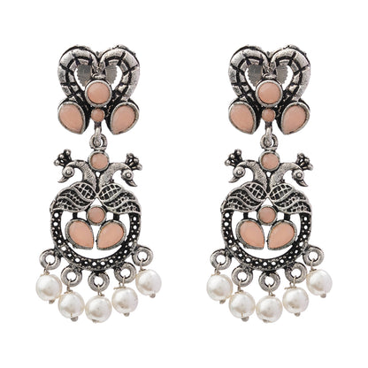 Neelkanth Dangler earrings (Light Orange)