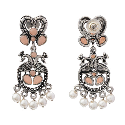 Neelkanth Dangler earrings (Light Orange)
