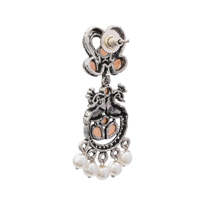 Neelkanth Dangler earrings (Light Orange)