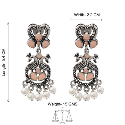 Neelkanth Dangler earrings (Light Orange)
