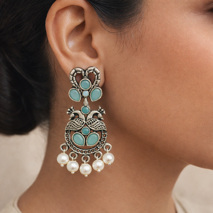 Neelkanth Dangler earrings (Mint)