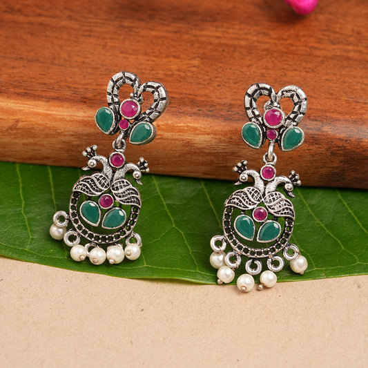 Neelkanth Dangler earrings (Multicolored)