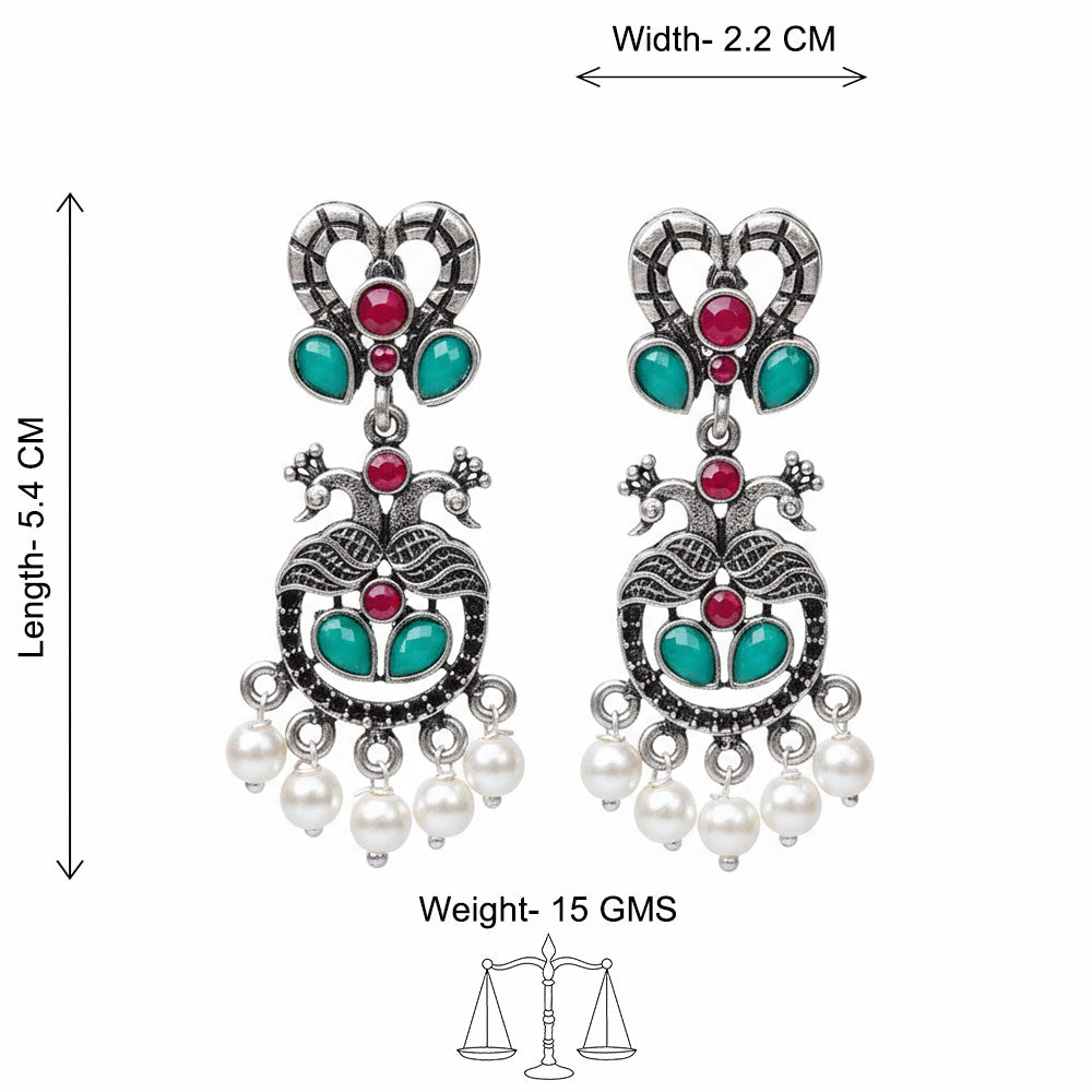 Neelkanth Dangler earrings (Multicolored)