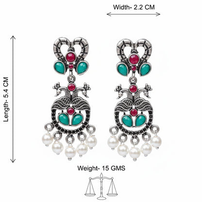 Neelkanth Dangler earrings (Multicolored)
