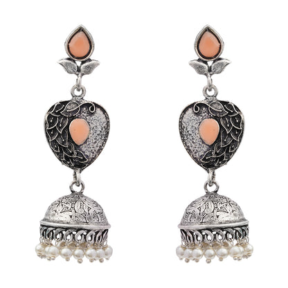 Bling & Swing Jhumka Earring (Light Orange)