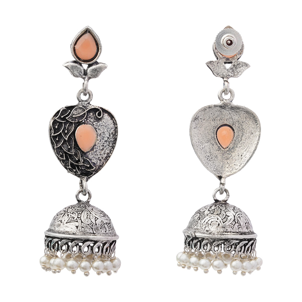 Bling & Swing Jhumka Earring (Light Orange)