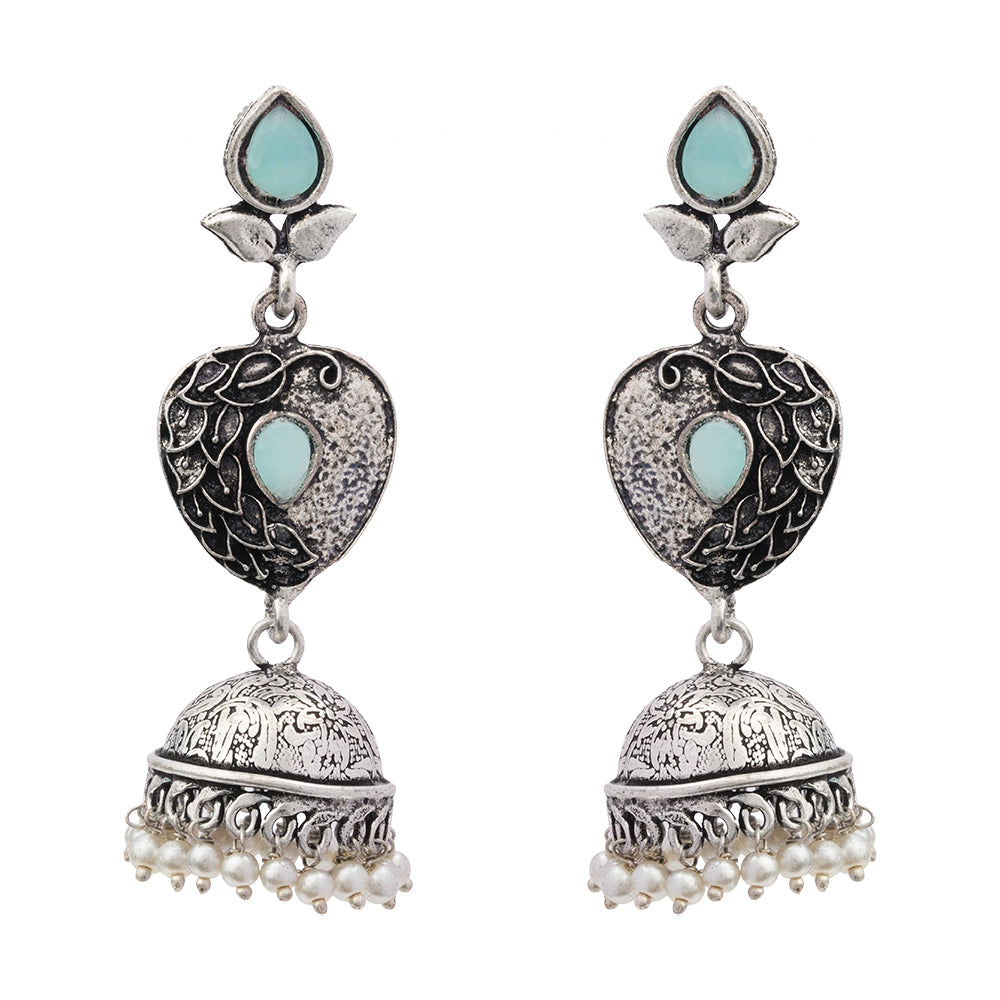 Bling & Swing Jhumka Earring (Mint)