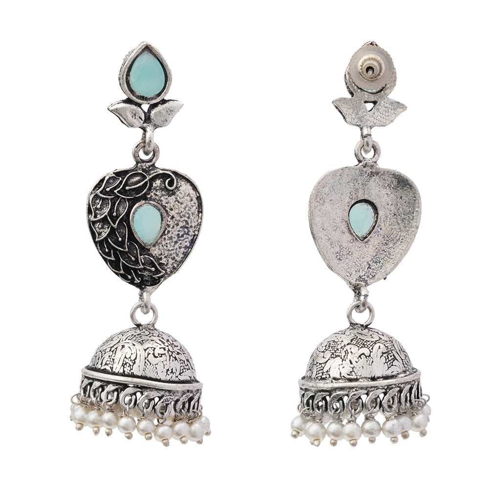 Bling & Swing Jhumka Earring (Mint)