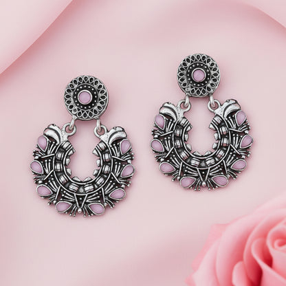 Dangling Delight Dangler Earrings (Baby Pink)