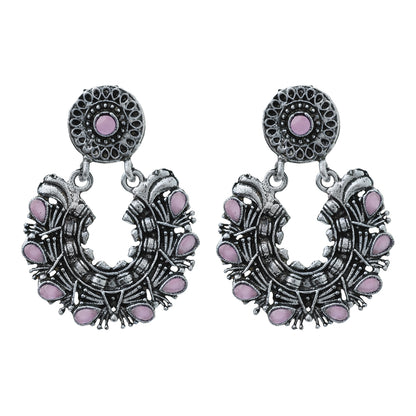 Dangling Delight Dangler Earrings (Baby Pink)