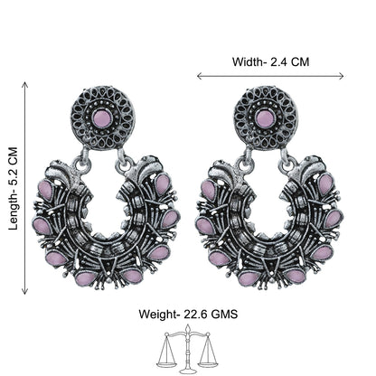 Dangling Delight Dangler Earrings (Baby Pink)