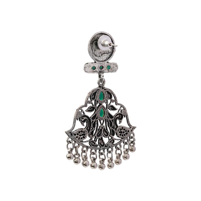 Peacock Pataka Dangler Earring (Green)