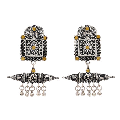 Chakor swirls Gunghroo Dangler earring (Light Orange)