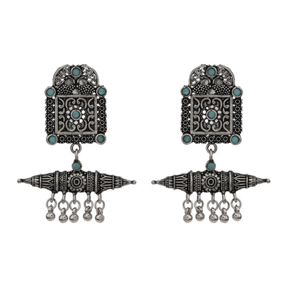 Chakor swirls Gunghroo Dangler earring (Mint)